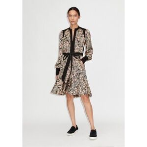 ME +EM Winter Kyoto Garden Print Fit And Flare Dress